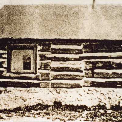 Photograph, First Log House in Capreol.
