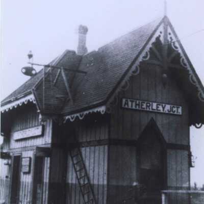 Photograph, CNR Station at Atherley Junction, Ontario.