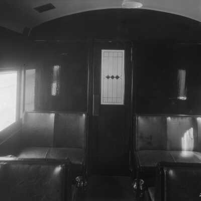 Photograph, Canadian National Railways (CNR) car 15824 - heating system, interior car view.