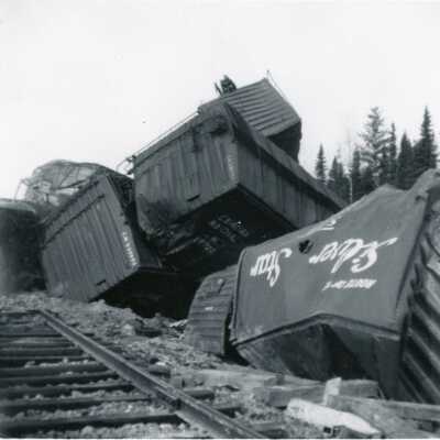 Photograph, Nakina Train Wreck, 404, March 10th 1965.