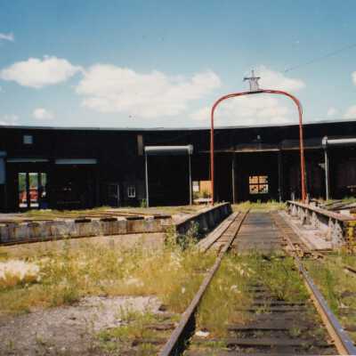 Photograph - Unidentified roundhouse