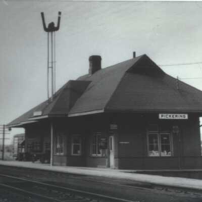 Photograph, CNR Station at Pickering, Ontario.