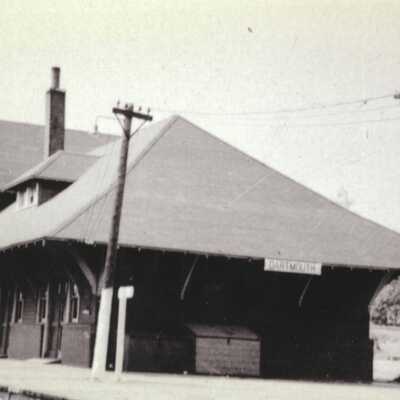 Photograph, CNR Station at Dartmouth, Nova Scotia.