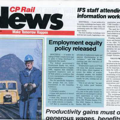CP Rail News, June 1989.