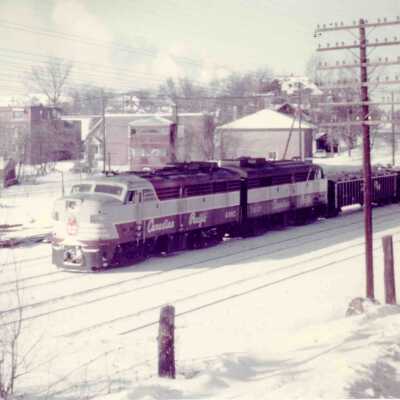 Photograph, Postcard, CPR Train, Sudbury, Ontario.