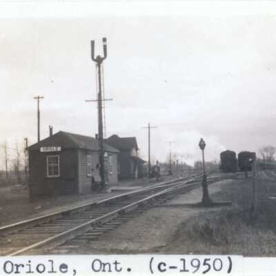 Photograph, CNR Oriole Station, Oriole, Ontario.