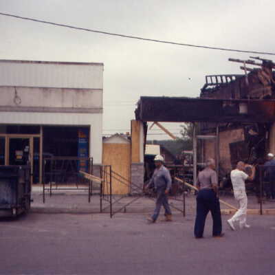 Photograph, Capreol Hardware Store Fire.