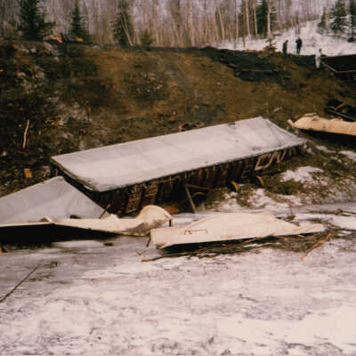 Photograph, Train Derailment, 1988, Set of 175 Pictures.