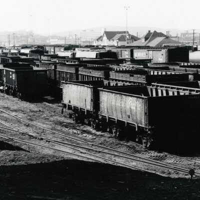 Photograph, Sudbury Station Yard, Photo by Gordon Jomini.