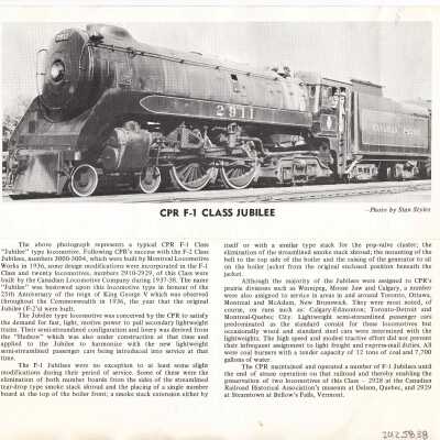 Photograph, CPR F-1 Class Jubilee