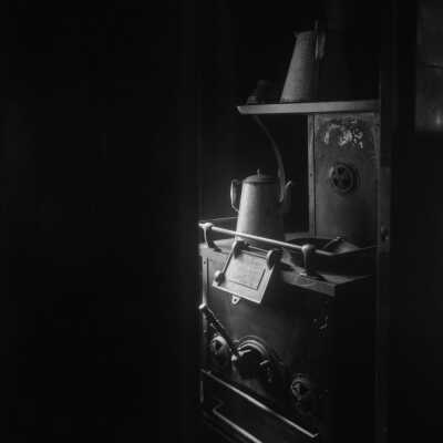 Photograph, Canadian National Railways (CNR) Colonist car - stove.