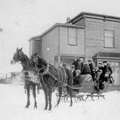 Photograph, Horsedrawn Sleigh.