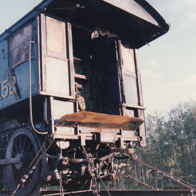 Photograph - Canadian National Steam Locomotive 152 being transported (Series of 49 Pictures)