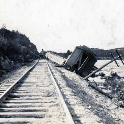 Photograph, Train Derailment.