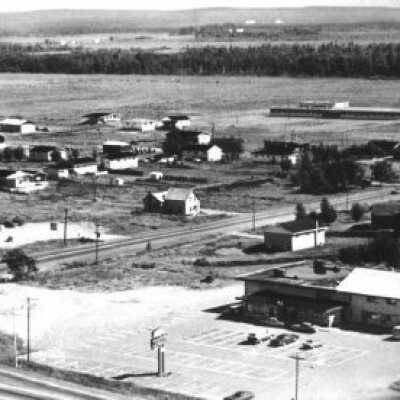 Photograph, Municipal Road 84/Highway 69 North, Woodland Hotel, Val Therese, Ontario.