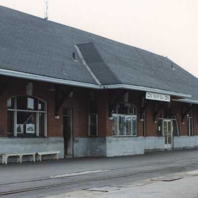 Photograph, CNR Station at North Bay, Ontario, August 12th 1982.