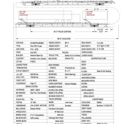 Document, Rolling Stock Plan, Canadian National Railway, CN682700-682825.