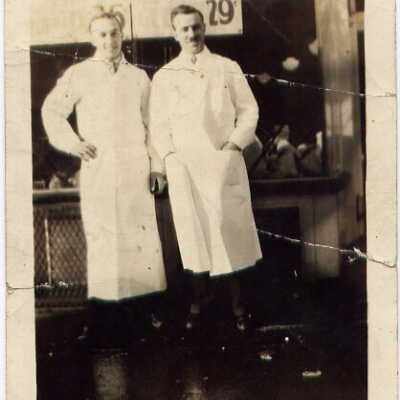 Photograph, Russell Barrand (Left), Sudbury, Ontario, 1930.
