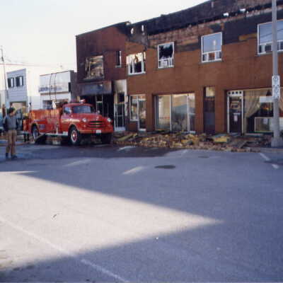 Photograph, Capreol Hardware Store Fire.