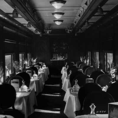 Photograph, Canadian National Railways (CNR) Dining car.