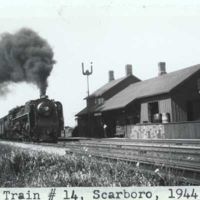 Photograph, CNR Station at Scarboro, Ontario, 1944.