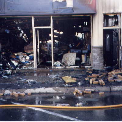 Photograph, Capreol Hardware Store Fire.