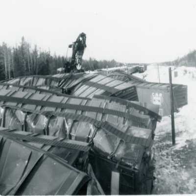 Photograph, Nakina Train Wreck, 404, March 10th 1965.