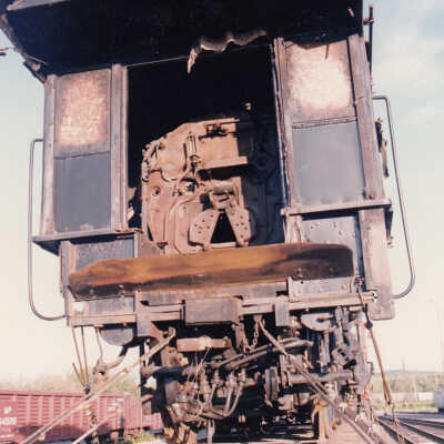 Photograph - Canadian National Steam Locomotive 152 being transported (Series of 49 Pictures)