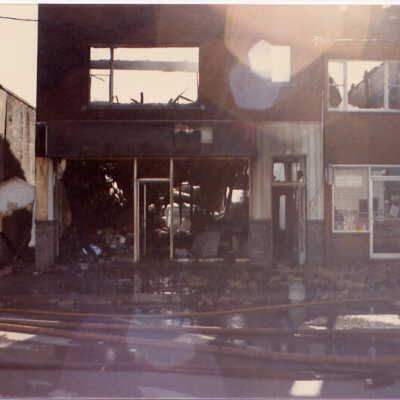 Photograph, Capreol Hardware Store Fire.