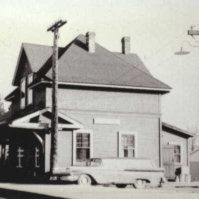 Photograph, CNR Station at Hubbards, Nova Scotia.