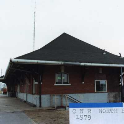Photograph, CNR Station at North Bay, Ontario, 1979.