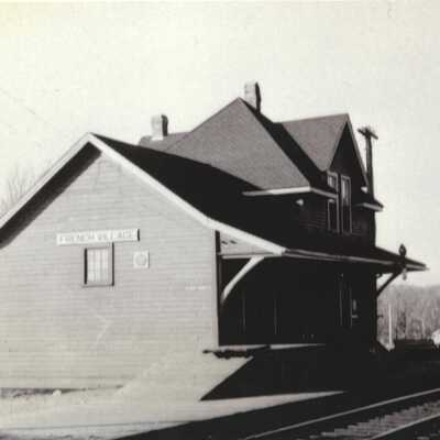 Photograph, CNR Station at French Village, Nova Scotia.