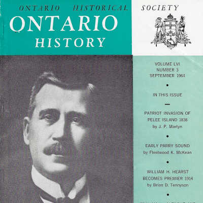 Ontario Historical Society: Ontario History Vol 56(3)