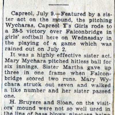 Document, Wycharas Share Mound Duties in Capreol Victory.