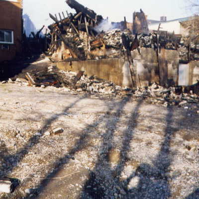 Photograph, Capreol Hardware Store Fire.