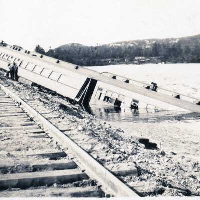 Photograph, Train Derailment.