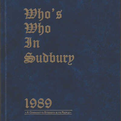 Who's Who in Sudbury: A Community's Strength is it's People, 1989