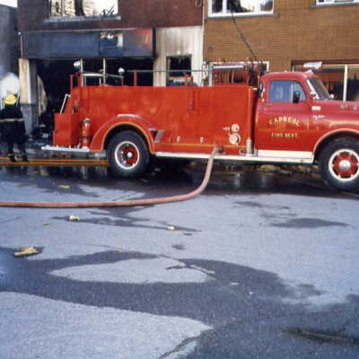 Photograph, Capreol Hardware Store Fire.
