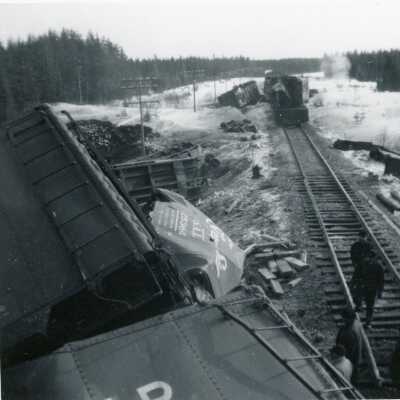 Photograph, Nakina Train Wreck, 404, March 10th 1965.