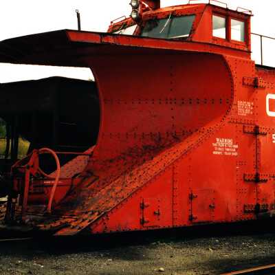 Photograph, CNR Snow Plow 55397, Capreol, Ontario.