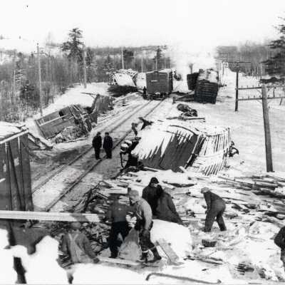 Photograph, Train Derailment.