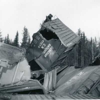 Photograph, Nakina Train Wreck, 404, March 10th 1965.