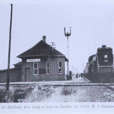 Photograph, CNR Station at Lorneville, Ontario.