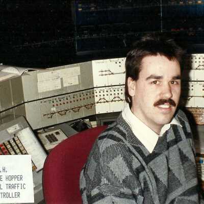 Photograph, P.R.H. Pete Hopper, Rail Traffic Controller.