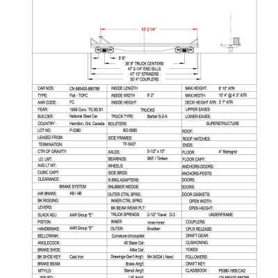 Document, Rolling Stock Plan, Canadian National Railway, CN685400-685769.