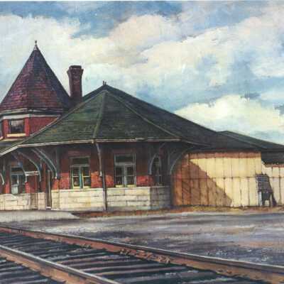 Photograph, CNR Station at Smiths Falls, Ontario.