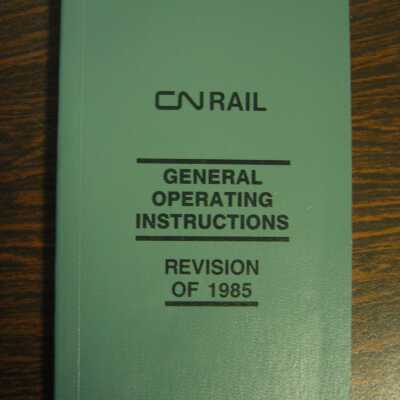 CN Rail General Operating Instructions, Revision of 1985