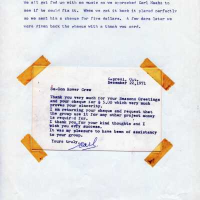 Document, Capreol Su-Con Boy Scout Rovers, Activity Log.