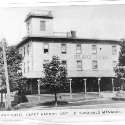 Photograph - Island Hotel Depot Harbor, ONT., E Fizgerald Manager