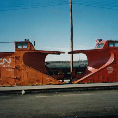Photograph - Two CN snow plows